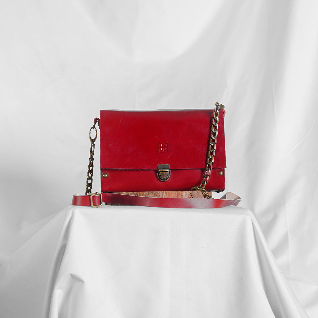 Crimson Blossom Clutch